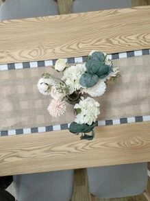 1 pieza Camino de mesa con estampado de guingán - Multicolor - Ver 4