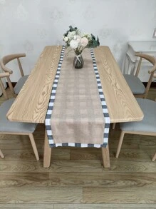 1 pieza Camino de mesa con estampado de guingán - Multicolor - Ver 5