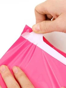 5 cái Không thấm nước Hoa hồng Màu sắc ( ) Dày Bao bì quà tặng Cái túi Với Xử lý , Tự dính Vận chuyển Mail Cái túi , Đối với Trường học , Văn phòng , - Màu Hồng Tươi - Xem 3