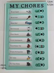 1入組掛壁式清單板 - 綠色 - 查看 2