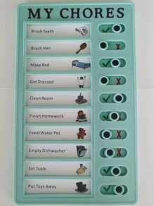 1入組掛壁式清單板 - 綠色 - 查看 3