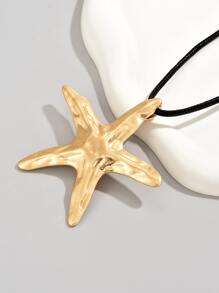 Starfish Charm Necklace - Multicolor - View 2