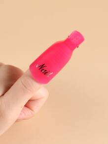 10 cái Tẩy sơn móng tay Clip Nhựa Có thể tái sử dụng Ngón tay Móng tay Clip Đối với Loại bỏ Acrylic Nghệ thuật làm Móng Gel Đánh bóng Ngâm Mũ lưỡi trai Kẹp UV Gel Đánh bóng Loại bỏ Bọc Công cụ - Màu Hồng Tươi - Xem 4