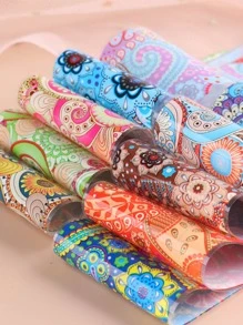 FULL BEAUTY 10 cái giấy chuyển nghệ thuật móng tay hoa - Nhiều màu - Xem 4