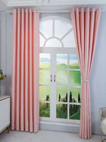 1入組粉色窗簾 - 粉色 - 查看 1