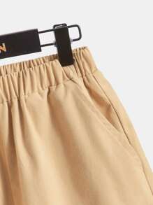 SHEIN 男孩圖案印花襯衫和短褲