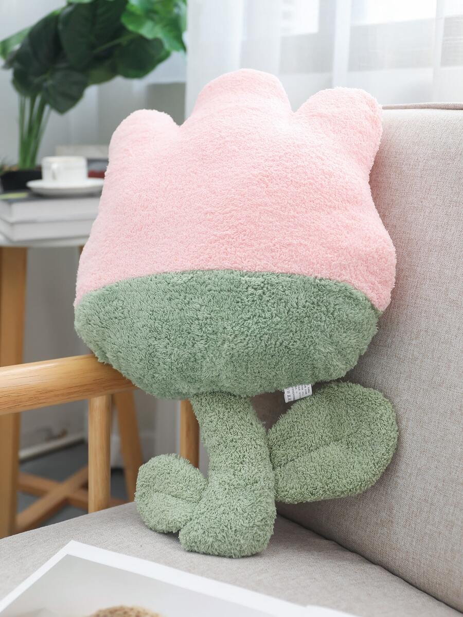 1pc Flower Shaped Decorative Pillow - Multicolor - View 1