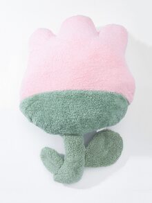 1pc Flower Shaped Decorative Pillow - Multicolor - View 3