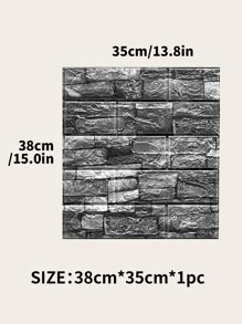 1pc Giấy dán tường hoa văn gạch - Nhiều màu - Xem 3
