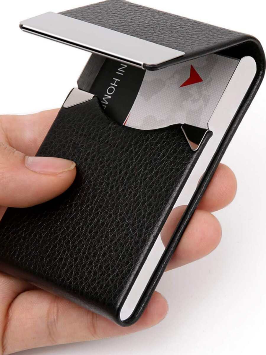 1pc Solid Color Card Holder - Multicolor - View 1