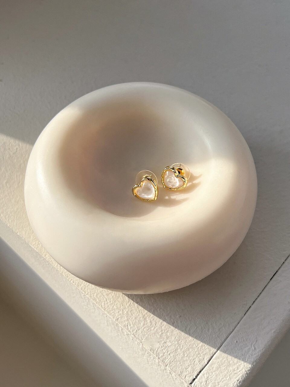 Heart Design Stud Earrings