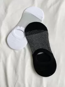 DAZY Glitter Detail Invisible Socks - Multicolor - View 3