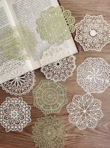 10 cái Giấy thủ công trang trí hoa văn hỗn hợp - Nhiều màu - Xem 1