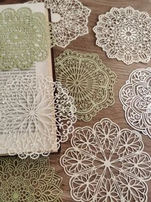 10 cái Giấy thủ công trang trí hoa văn hỗn hợp - Nhiều màu - Xem 2