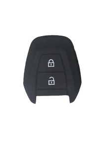 1pc Silicone Car Key Case Compatible With Suzuki - Black - View 2
