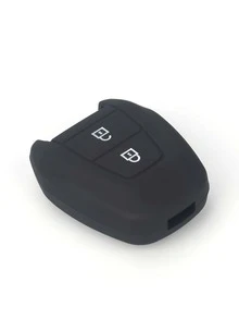 1pc Silicone Car Key Case Compatible With Suzuki - Black - View 3