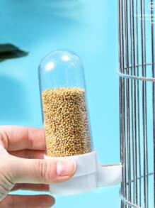 1入組透明隨機色鸚鵡喂食器飲水器帶夾 - 彩色 - 查看 2