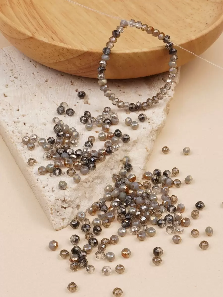 200pcs Bead DIY Jewelry Accessory - Grey - View 1