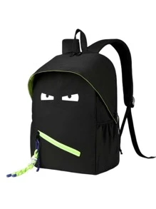 Niños Mochila funcional con estampado de dibujos animados con accesorio de bolso