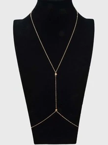 Cadena para cuerpo con diseño de estrella - Amarillo Oro - Ver 2