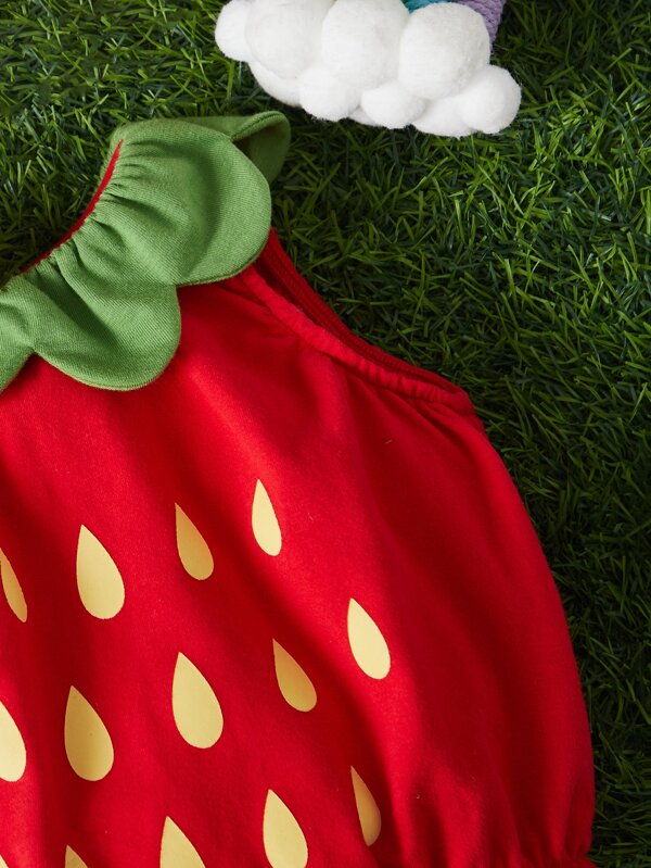 SHEIN Baby Strawberry Design Costume Set SHEIN USA