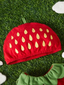 SHEIN Baby Strawberry Design  Set - Multicolor - View 4