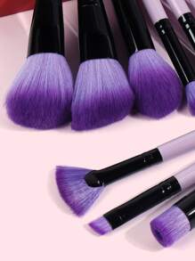 Set de 11 brochas de maquillaje, set de brochas, kit de brochas de maquillaje, set de brochas de maquillaje, set de maquillaje completo, set de brochas de maquillaje, kit de maquillaje completo, set de brochas, set de brochas de maquillaje, set de regalo de maquillaje, set - Morado Violeta - Ver 4