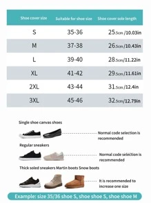 1pc Anti-slip Rain Boots Cover - White - View 6