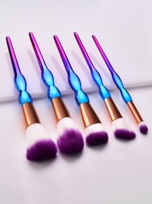 5pcs Ombre Makeup Brush Set,Brush Set,Makeup Brush Kit,Make Up Brush Set,Make Up Set Complete,Makeup Brush Set,Complete Makeup Kit,Brush Kit,Brushes Makeup Set,Makeup Gift Set - Multicolor - View 2