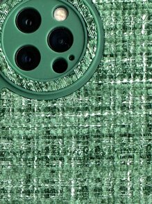 Funda para móvil con patrón de cuadros con acollador - Multicolor - Ver 8