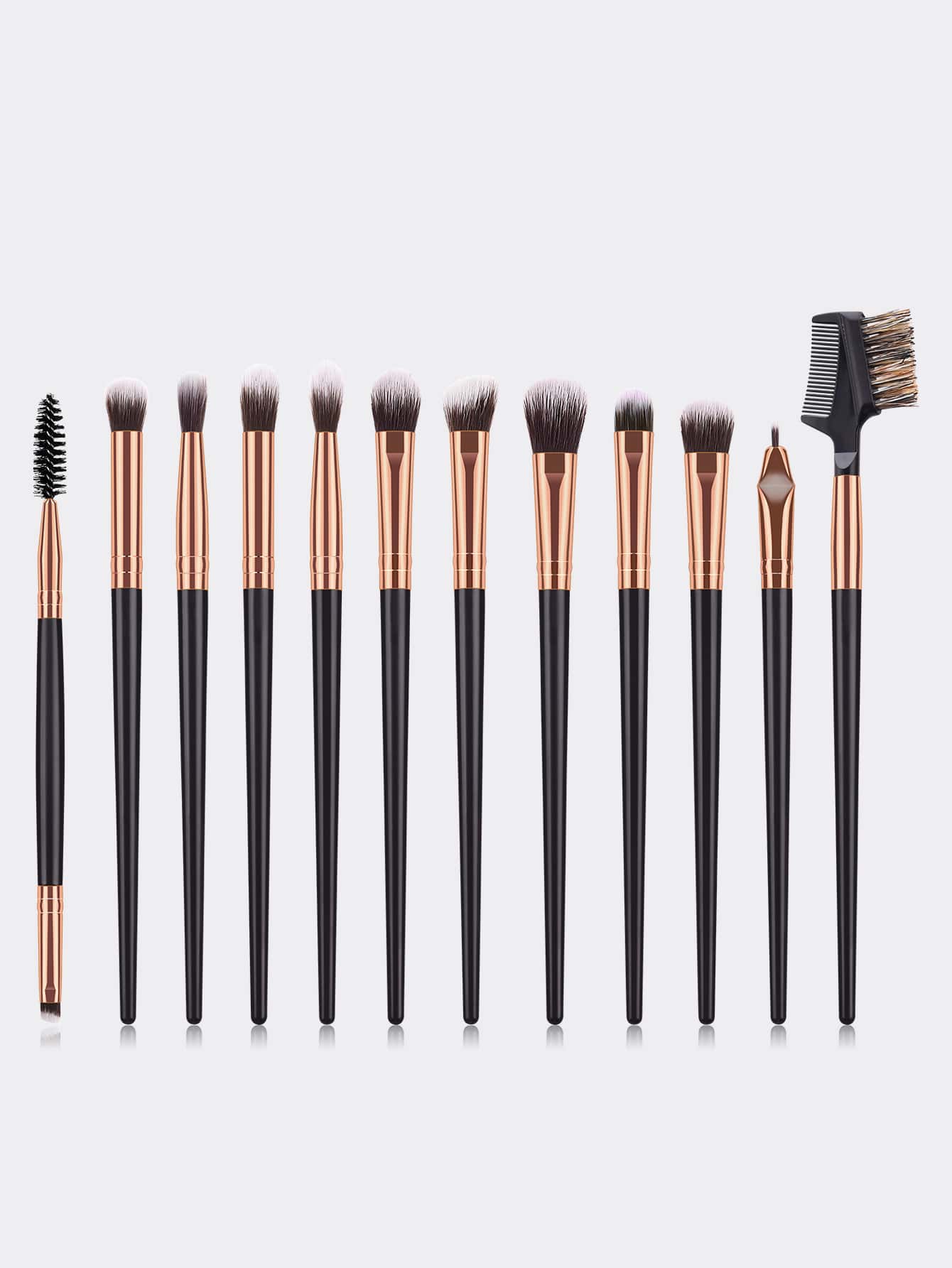 12pcs Eye Makeup Brush Set,Brush Set,Makeup Brush Kit,Make Up Brush Set,Make Up Set Complete,Makeup Brush Set,Complete Makeup Kit,Brush Kit,Brushes Makeup Set,Makeup Gift Set,Set - Black - View 1
