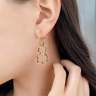 Bear Drop Earrings