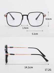 Kính Gọng Vuông - màu đen - Xem 4