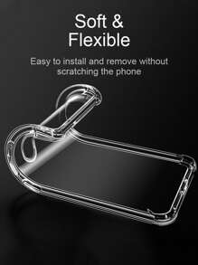 Ốp lưng trong suốt chống sốc tương thích với iPhone 16 15 14 13 12 11 Pro Max X XR Xs Max 8 7 6 6s Plus - Bảo vệ mềm mại, thiết kế mỏng nhẹ cho sử dụng hàng ngày, chống nước, chống sốc, chống rơi, chống trầy xước. Phiên bản quốc tế, không phải phiên bản nội địa. - Trong sáng - Xem 7