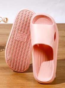 Chanclas banda única con diseño de abertura - Rosa - Ver 6