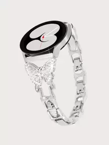 蝴蝶細節錶帶與三星兼容 - 銀色 - 查看 1