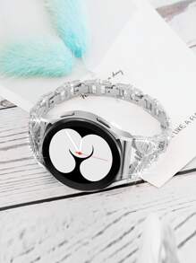 蝴蝶細節錶帶與三星兼容 - 銀色 - 查看 2