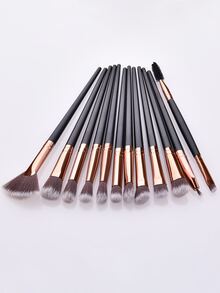12pcs Makeup Brush Set,Brush Set,Makeup Brush Kit,Make Up Brush Set,Make Up Set Complete,Makeup Brush Set,Complete Makeup Kit,Brush Kit,Brushes Makeup Set,Makeup Gift Set,Set - Black - View 4