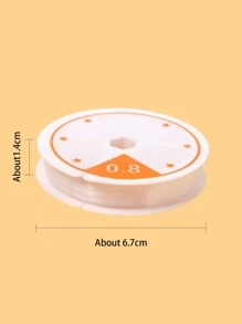 1卷0.8毫米彈性綫 - 無色 - 查看 3