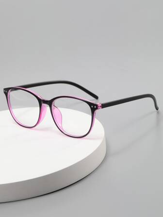Two Tone Geometric Frame EyeGlasses Accessories For Women