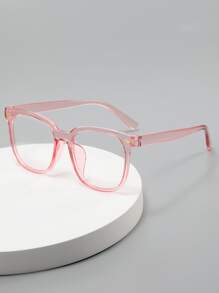 Square Frame Eyeglasses - Pink - View 1