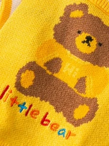 1 pieza Jersey de mascota con patrón de oso de dibujos animados - Multicolor - Ver 5