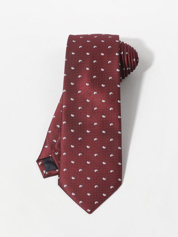 Men Paisley Embroidery Tie