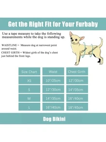 2pcs Swimsuit Design Pet Summer Bikini Pet Costume Halloween Halloween Costumes