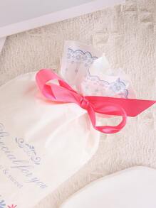 5入組花和標語圖案禮品袋 - 彩色 - 查看 3