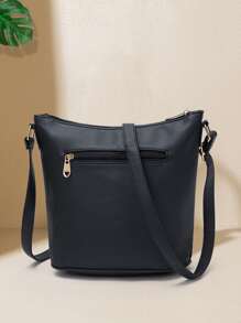 镂空设计流浪包，送给妈妈的母亲节礼物 - 黑色 - 查看 2