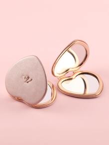 Bee Decor Heart Shaped Makeup Mirror - Burgundy - View 5