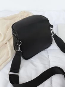 Minimalist Crossbody Bag - Black - View 6