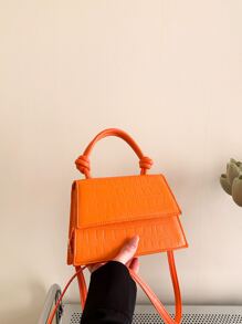 Túi đeo chéo Nữ Có thể điều chỉnh được Tay cầm Top Mốt - trái cam - Xem 4