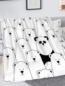 1 pieza Manta con patrón de oso de dibujos animados - Multicolor - Ver 6